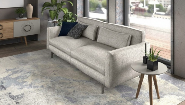 Gro Sofa Sofakollektioun Bänk Set Wunnzëimmermiwwelen Canapé Textil