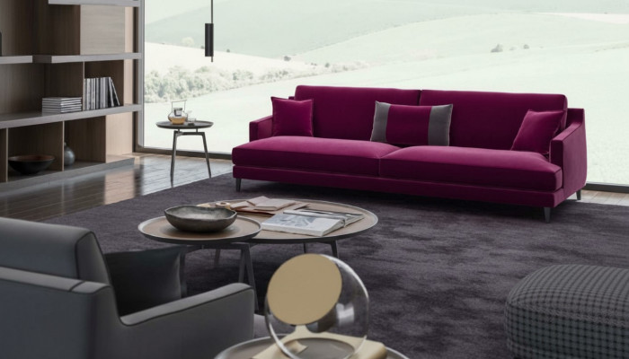 Rosa Dräisëtzer Modern Canapé Wunnzëmmer Sofaen Stilmiwwel Luxus Design