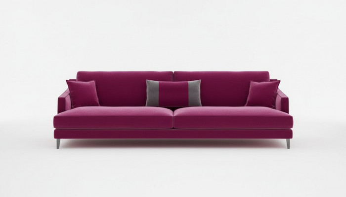 Rosa Dräisëtzer Modern Canapé Wunnzëmmer Sofaen Stilmiwwel Luxus Design