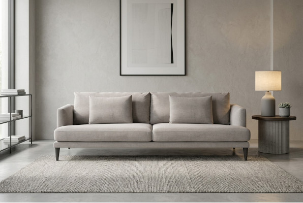 Zwee-Sëtzer Luxus Grot Sofa Textilmöbel Wunnzëmmer Couchen Modern