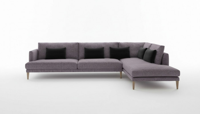 Wunnlandschaft Sofa Ecksofaen L-Form Textilmöbel Modern Ariichtung