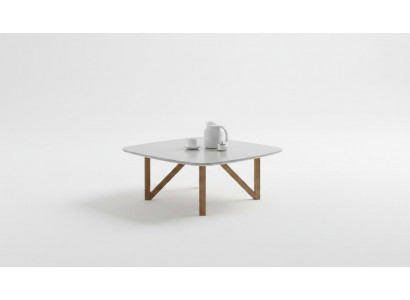 Couchtisch Wunnzëmmer Dësch Luxus Walnuss Natur Designer Bäistelltisch