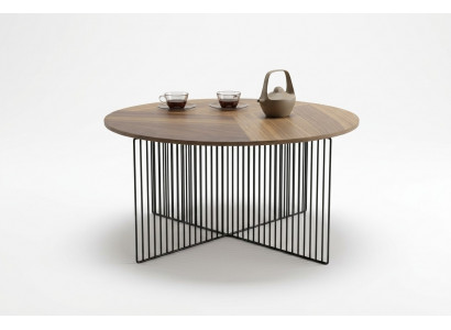 Moderne Wunnzëmmer Couch-Dësch Braun Massivholz Miwwelen Luxus Ablag-Dëscher