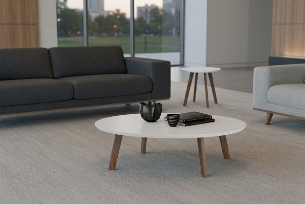 Klenge Ronn Couchdëscher Set Wunnzëmmermébel Massivholz Dëscher Luxus Nei
