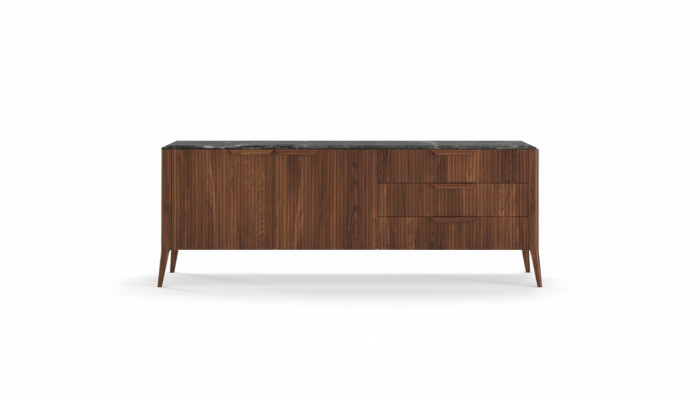 Grousst Holz Sideboard Modern Iesszëmmermiwwelen Massivholz Schëffer Nei