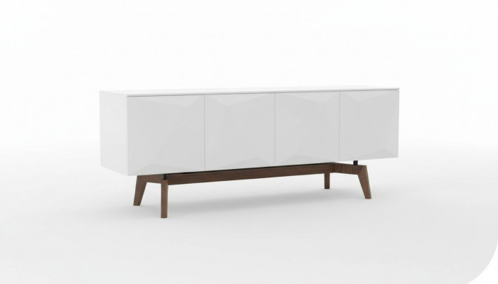 Wäisst Sideboard Mat Stauplaz Iesszëmmermiwwel Luxus Holzmëbelen Modern