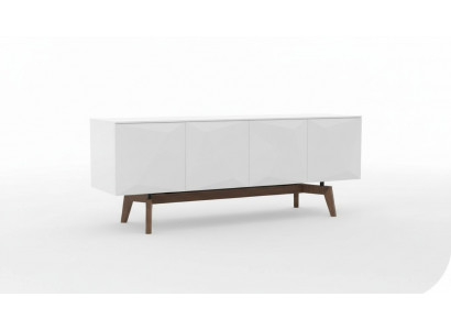 Wäisst Sideboard Mat Stauplaz Iesszëmmermiwwel Luxus Holzmëbelen Modern