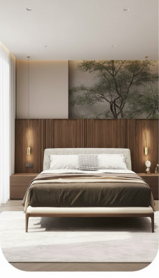 Wäisst Bett Luxus Bettgestell Modern Schlofkummermiwwelen Holzgestell