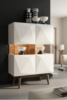 Wäisst Bett Luxus Bettgestell Modern Schlofzëmmermiwwelen Holzgestell