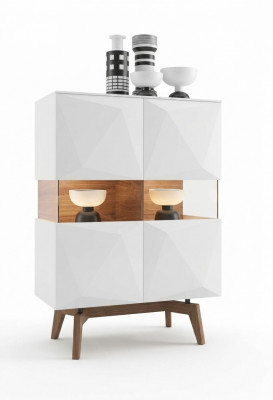 Wäisst Bett Luxus Bettgestell Modern Schlofzëmmermiwwelen Holzgestell