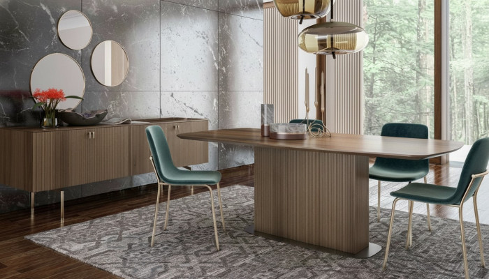 Héich Wunnzëmmer Kommode Luxus Sideboard Steestotzt modern Anrichte