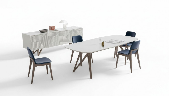 Iesszëmmer Garnitur Modern Iesszëmmer Garnitur Wäisst Sideboard mat Stauraum