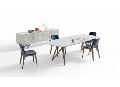 Iesszëmmer Garnitur Modern Iesszëmmer Garnitur Wäisst Sideboard mat Stauraum