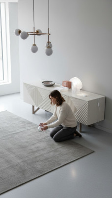 Moderne gro Kommod Luxus Säitenschaftsënnerstell mat Stauraum Stil