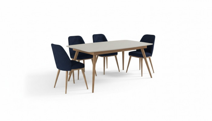 Iessgrupp Luxusdësch Mat Still Iesszëmmermobilier Modernen Iesszëmmer Set