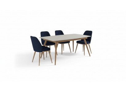 Iessgrupp Luxusdësch Mat Still Iesszëmmermobilier Modernen Iesszëmmer Set