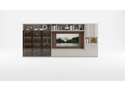Wunnwand Modern wäiss Wunnzëmmermiwwelen Luxuriéis Holzmiwwelen Ariichtung