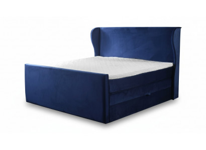 Bett Duebelbett Schlofzëmmer Samt Polster Better Design Miwwelen Polsterung