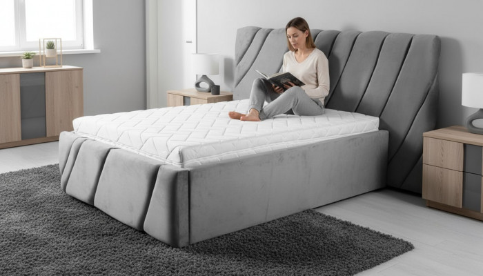 Grou Bett Samt Better Duebelbett 140x200 Design Better Hotel Ariichtung