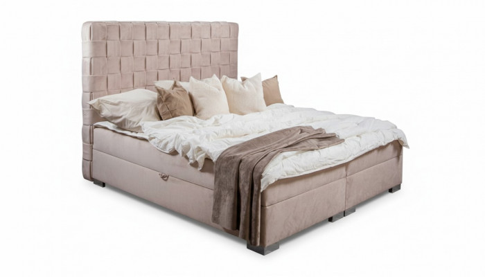 Beige Schlofkummer Better Polster Bett Chesterfield Textilstoff Nei
