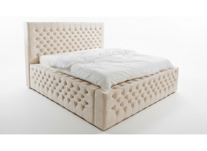 Luxus Bett Chesterfield Samett Better Textil Duebel Hotel Miwwelen 140x200