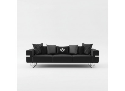 Wunnzëmmer Canapé Couchen Polster Canapéen XXL Design Canapé 4 Sëtz Stoff Grouss Neien