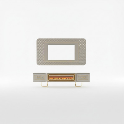 Luxus Wunnwand mat Kamäin Fernsehstänner TV-Briet Wand Wunnwänn Sideboard