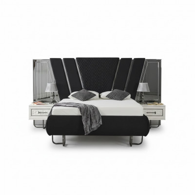 Schlofkummer Bett 2x Nuetsdëscher Luxus Better Set Komplett Design Miwwelen 3 Deeler