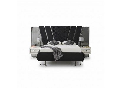 Schlofkummer Bett 2x Nuetsdëscher Luxus Better Set Komplett Design Miwwelen 3 Deeler