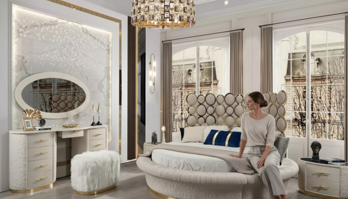 Ronne Bett Rond Design Better Lieder Duebel Luxus Hotel Gestell Schlofkummer