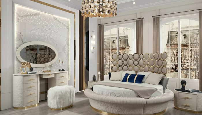 Ronne Bett Rond Design Better Lieder Duebel Luxus Hotel Gestell Schlofkummer