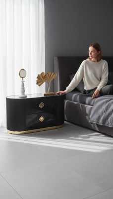 Niewendëschelt Nuetsdësch Nuetskonsole Design Schlofzëmmer Dësch Nuetsdëscher Neien