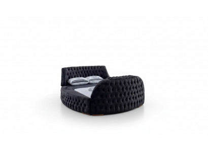 Schwaarzt Chesterfield Bett Design Polster Miwwelen Hotel Luxus Better Lift Media