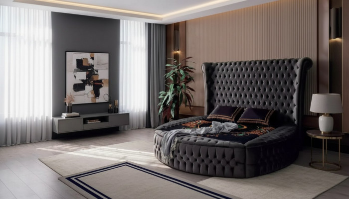 Bett Chesterfield Gepolstert Bett Luxus Schlofkummer Design Better Textil Samt Nei