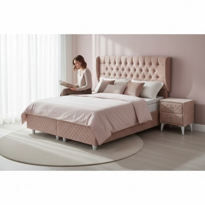 Better Hotellenbett 160x200cm inkl. Matratzebettgestell Design mëllt Bettbett