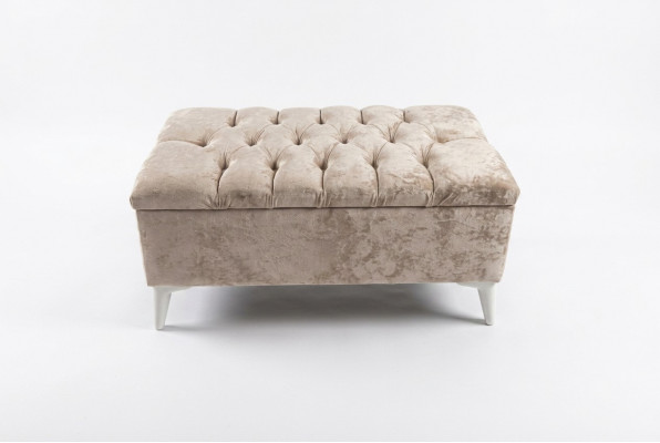 Design Hocker Design Gepolsterten Fousshocker Ottoman Sëtz Textil Chaise Lounge