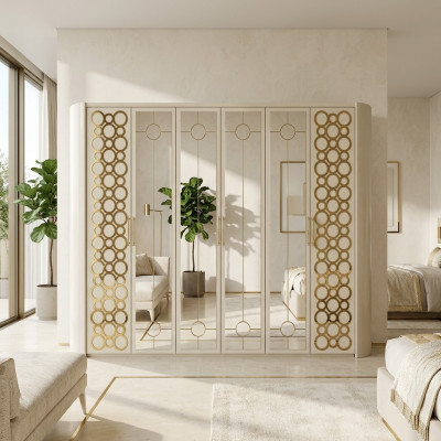 Kleedermaaschott, Schaf, Luxus, Holz, Schief, Miwwelen, Design, Luxus, Neit, Schlofzëmmer