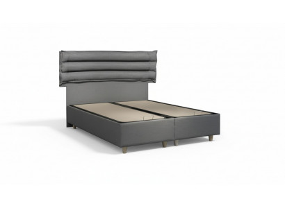 Luxusbett mat Matratz Komplettset Bettkëscht Oueren Gro Samt 180x200