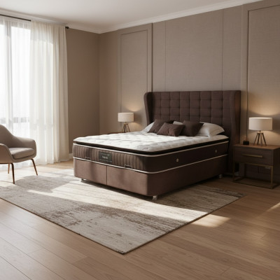 Luxus-Schlofkummer-Bett Duebel-Betten Design Miwwelen Bsetterahmen Hotel