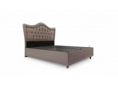 Luxus Bett mat Kingsize Matratz Hotelbett Bettkëschte Schlofzëmmer Better