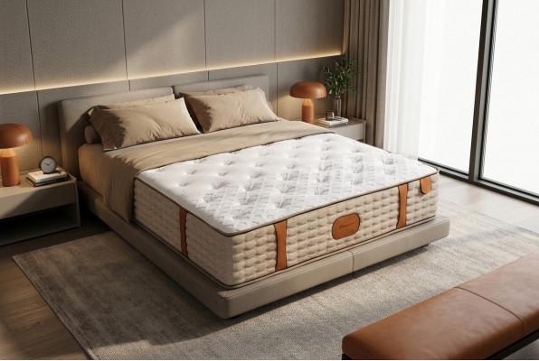 Héichwäerteg Hotelmatrass 25cm Kingsize Extra Déck Matrassen 200x200cm