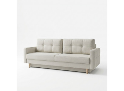 Sofa 3 Sëtzer Wäiss Sofaen Sëtz Wunnzëmmer Modernen Design Polster Stoff Luxus Nei