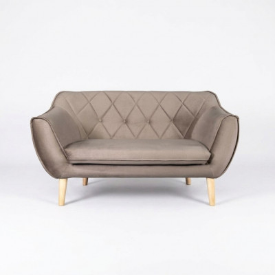 Raffinéiert 2-Sëtzer-Sofa am modernen Stil vun europäesche Miwelfabrikanten.