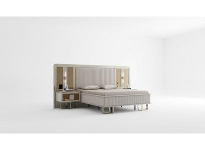 Bett Wäiss Schéin Design Modern Duebel Better Schlofkummer Elegante Miwwelen Nei