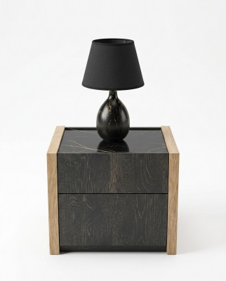 Nuetsdësch Beige Schlofkummer Eleganten Design Luxus Holz Holz Nuetsdëscher