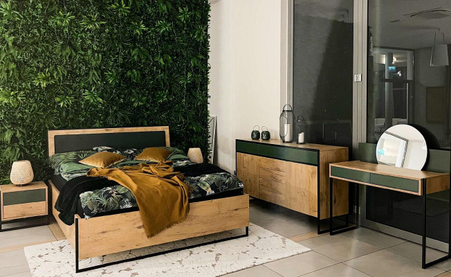 Kommode Braun Elegantes Design Modern Miwwel Schlofkummer Schaf Schéin