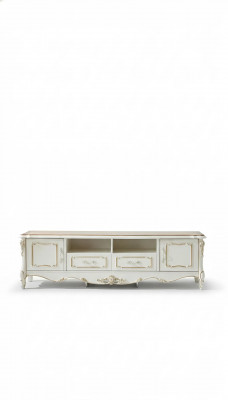 Sideboard Wäiss Luxus Elegante Wunnzëmmer Kommode Schief Lowboard Miwwelen Nei