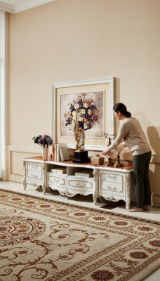 Barock Sideboard Schaf Regal Schief Möbel Fernsehsockel Kommode