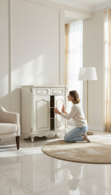 Kommod Wäiss Schlofzëmmer Elegant Design Klassesch Kommod Luxus Holz Nei