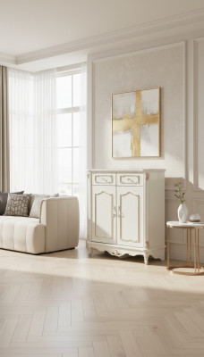 Kommod Wäiss Schlofzëmmer Elegant Design Klassesch Kommod Luxus Holz Nei